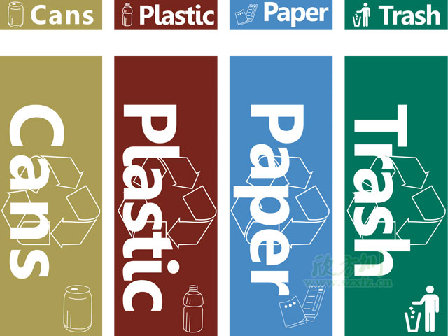垃圾桶圖標及分類標識有哪些？